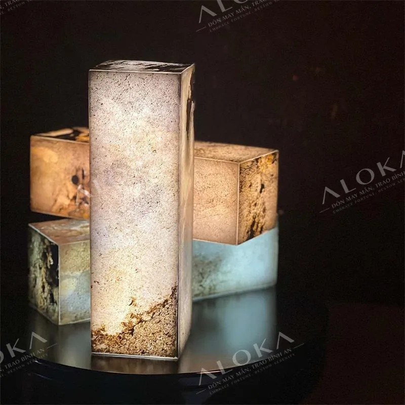 Cột nhỏ — khối đá năng lượng thấu quang ALOKA, loại sạc pin